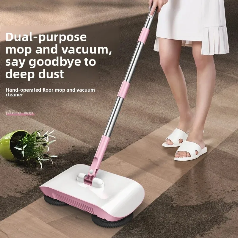 Robot Sweeper Set Hand Push Type Hair Integrated Cleaning Tool for Home Use Dustpan Combo Floor Cleaning Tool Hair Removal
