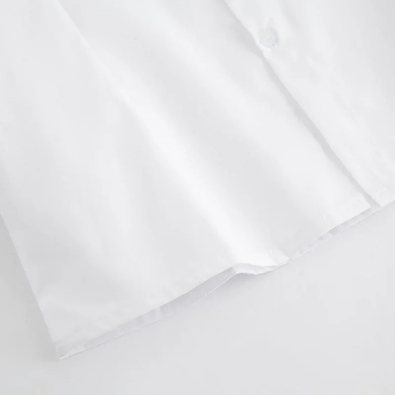 Calda ragazza coreana uniforme scolastica College Wind Jk camicia estiva nuovo scollo a V manica corta uniforme da lavoro studente top camicia bianca allentata