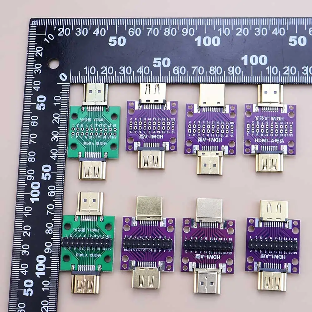 1PC HDMI Test Board Male/Female To Male/Female Adapter Board With PCB Board 2.54mm Pitch 20P IP Conversion Circuit Board Module