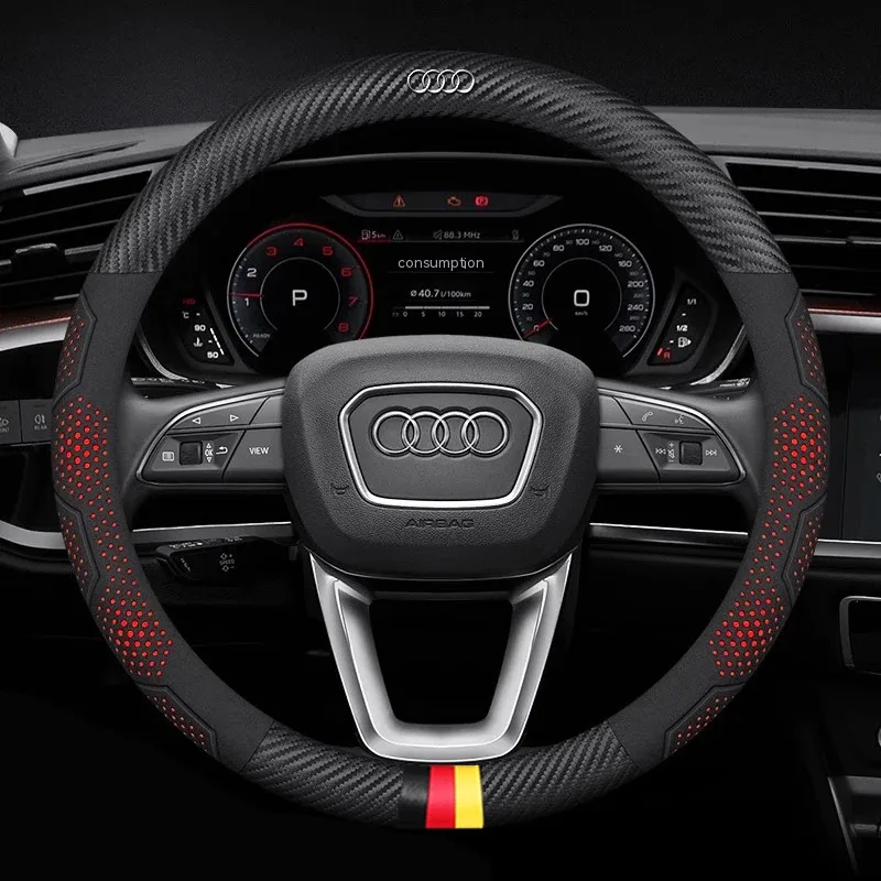 

Car Steering Wheel Cover For Audi ABT A1 A2 A3 A4 A5 A6 A7 A8 Q2 Q3 Q4 Q5 Q7 Q8 TT RS3 RS4 RS5 RS6 RS7 S3 S4 S5 S6 S7 S8 S line