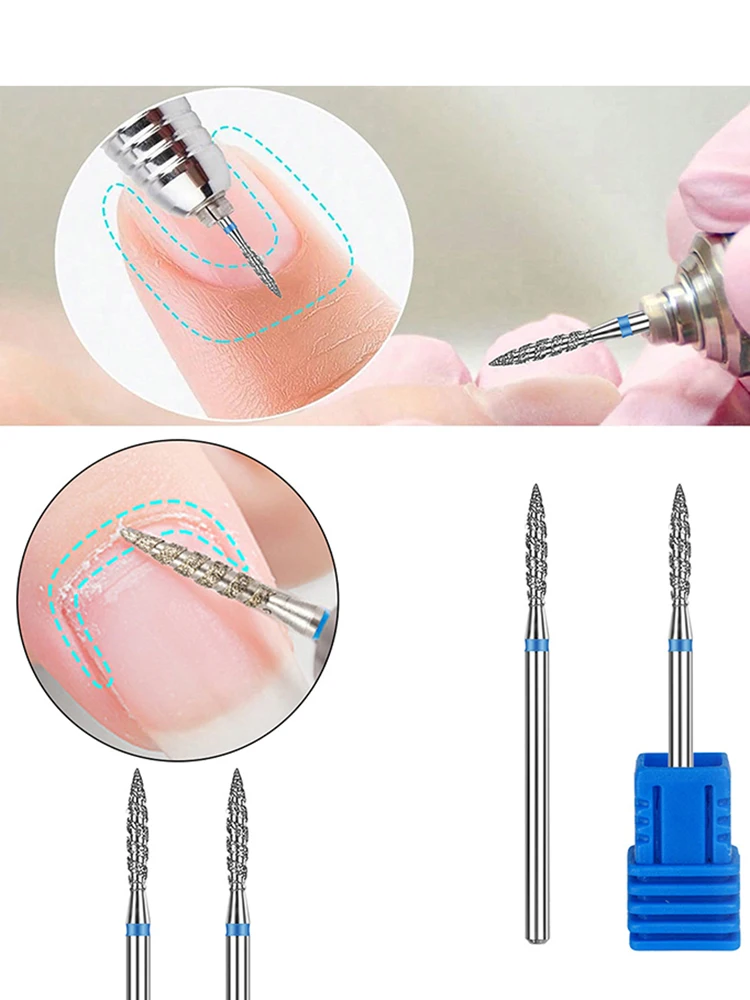 Nail Spiral Polishing Head Nail Stainless Steel Polishing Head Polishing And Removing Armor Manicure Shop Manicure Tools