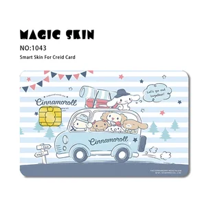 Saniro Hello Kitty Cartoon PVC Hautaufkleber, Cinnamoroll Melody Kuromi Pompompurin, Debitkarte, Kreditkarte, 30 plus neu 12 Hauptverkaufsaufkleber -Kreditkarte - №1