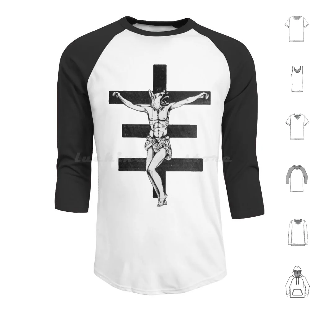Psychic Tv Cross Design Hoodie Cotton Long Sleeve Autechre Idm Music Aphex Twin Electronic Music Industrial Warp Club