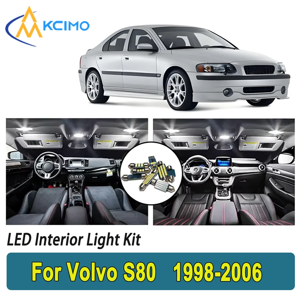 

New Light Bulb For Volvo S80 (1998-2006) Premium Bright LED Interior Dome Map Trunk Light Kit Car Led Lamps Canbus Lamps Car LED