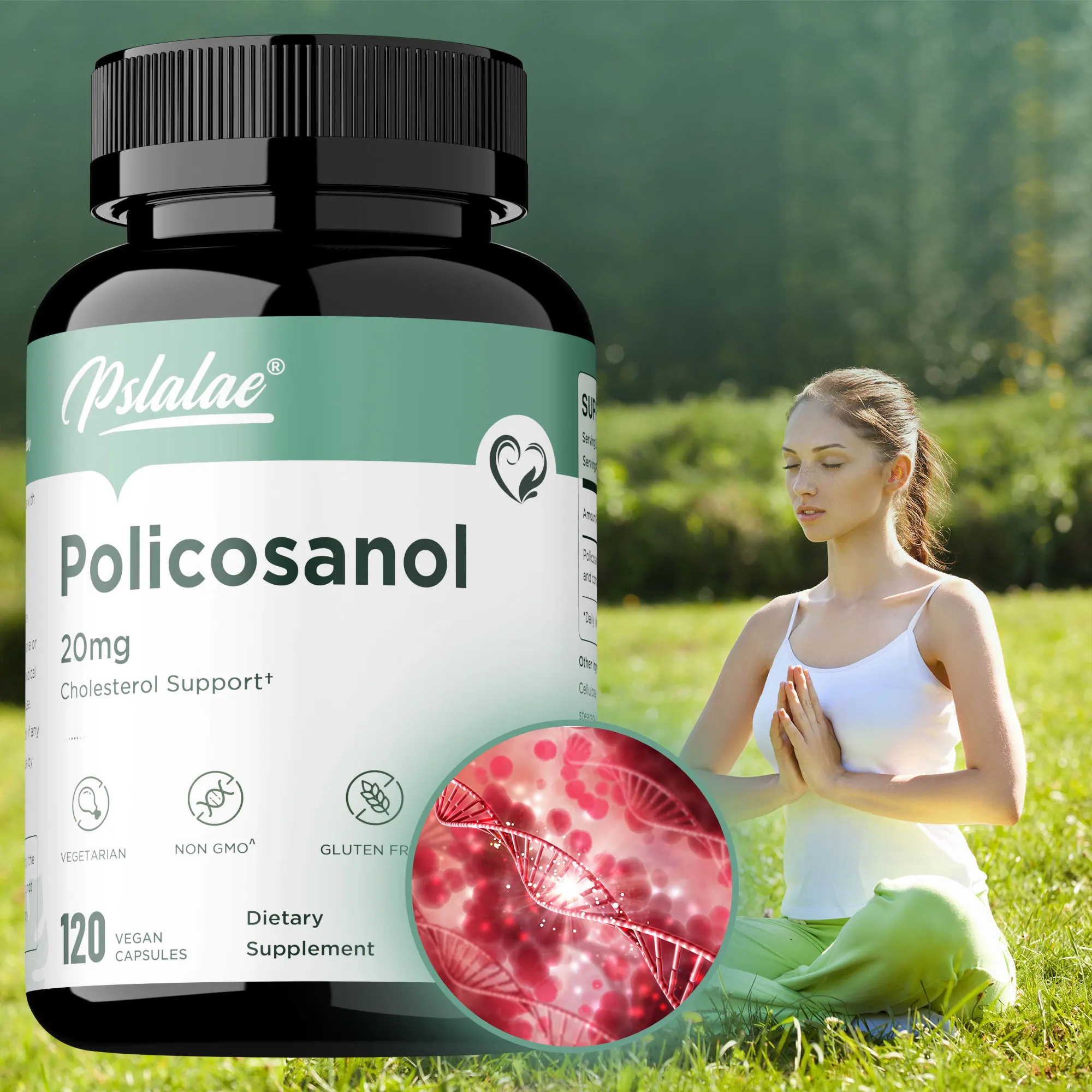 

Поликозанольная добавка — балансы холестерина, улучшает кровообращение, поддерживает здоровье сердца и сердечно-сосудистой системы, без GMO