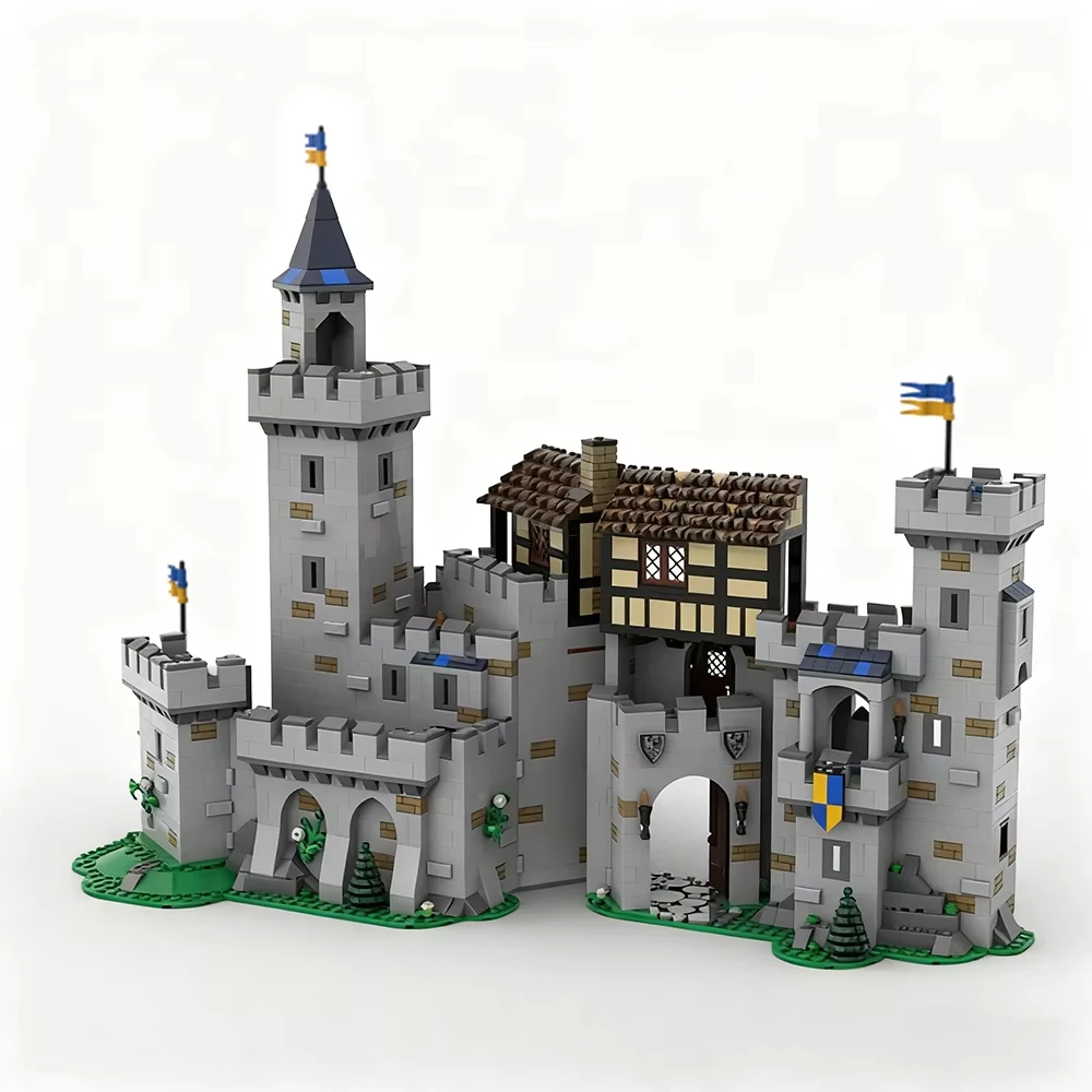 

Конструктор MOC «Замок Черного Ястреба» в средневековом стиле, модульный, для сборки, игрушка DIY, подарок на день рождения для мальчиков
