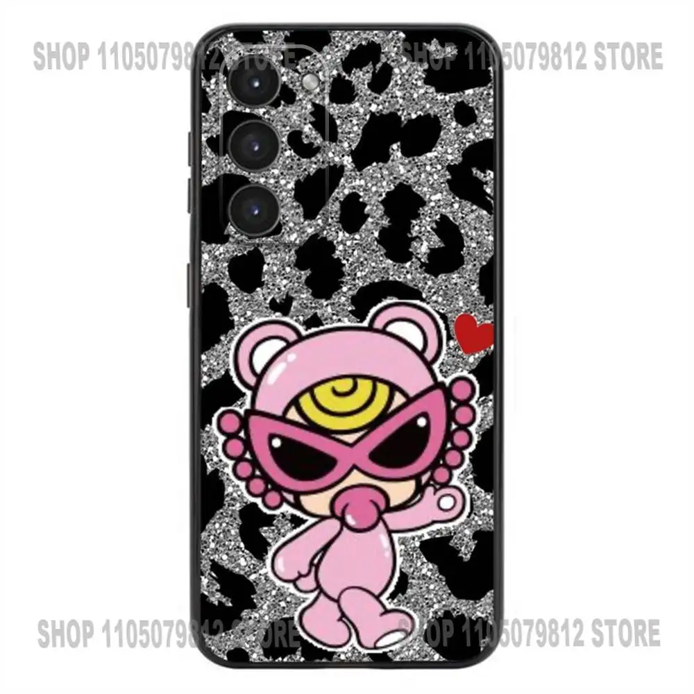 حافظة هاتف H-Hysteric M-Mini لهاتف سامسونج جالاكسي A20,21s,22,31,32,52,53,72,73,80,91 غطاء أسود من السيليكون الناعم