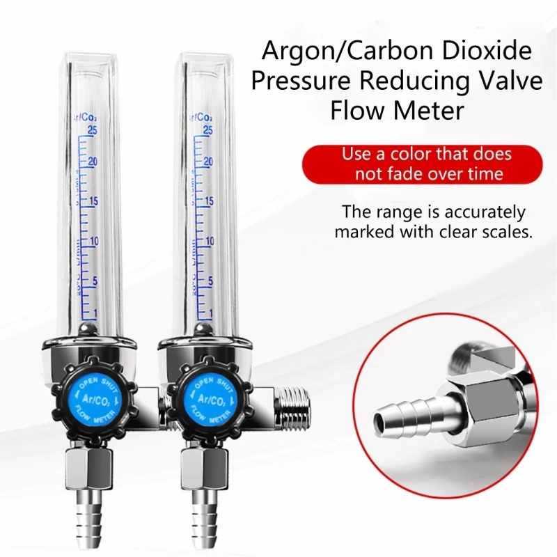 Argon CO2 Meter With Adjustable Knob For Accurate Gas Output In Industrial Welding Environment A2BB