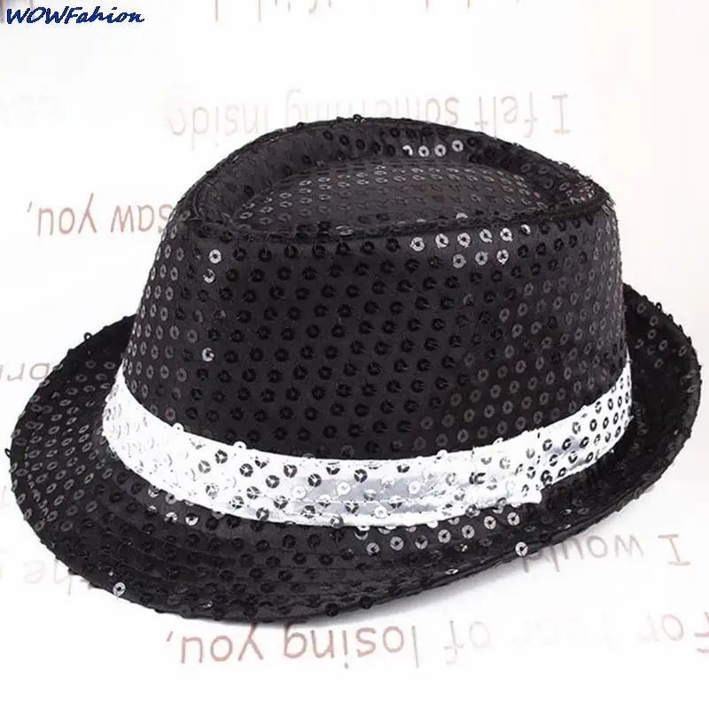 11 Colors Sequin Street Dance Korean Version Jazz Hat Solid Color Fashion Summer New Unisex Simple Performance Props Hat