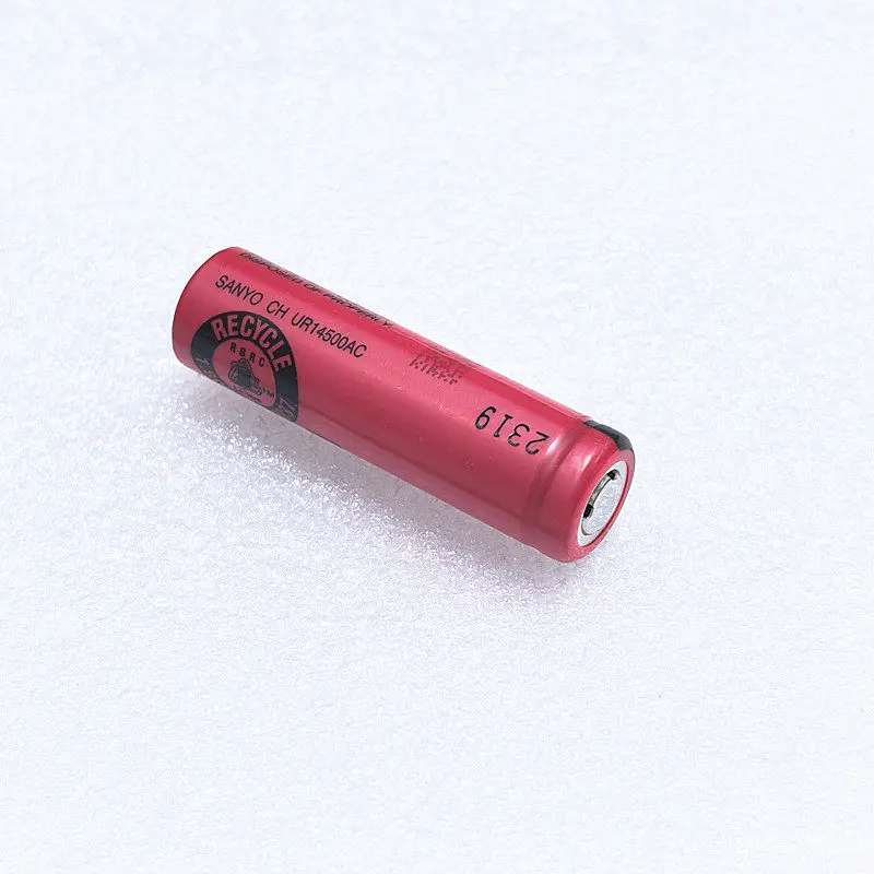 For SANYO UR14500AC 3.7V 740mAh 14500 Lithium Battery Genuine