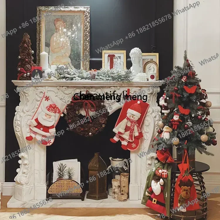 Z183 French Mantel Decorative Cabinet Marble Mantel French Carved Mantel Living Room,