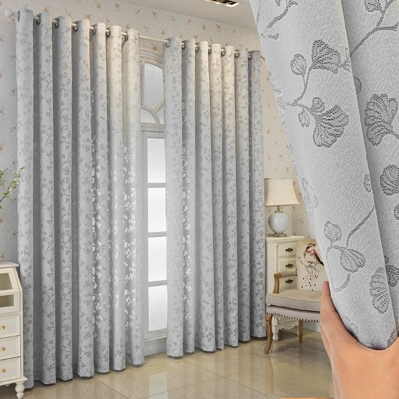 Jacquard Perforated Window Screen - Allows Light To Pass Through But Not People - Versatile in Gray Color