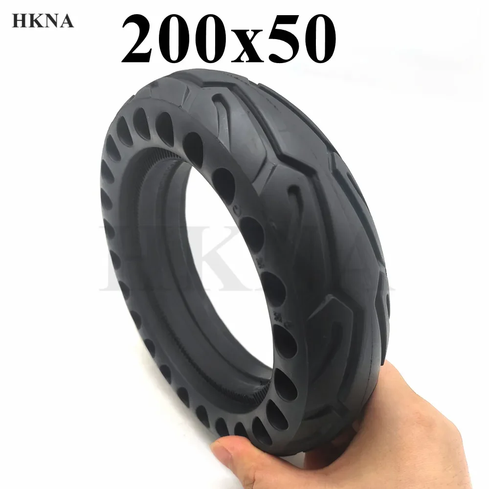 8 Inch 200x50 Solid Tire Honeycomb Through Hole for Electric Scooter Explosion-proof, Antiskid And Wear-resistant Tubeless Tyre.