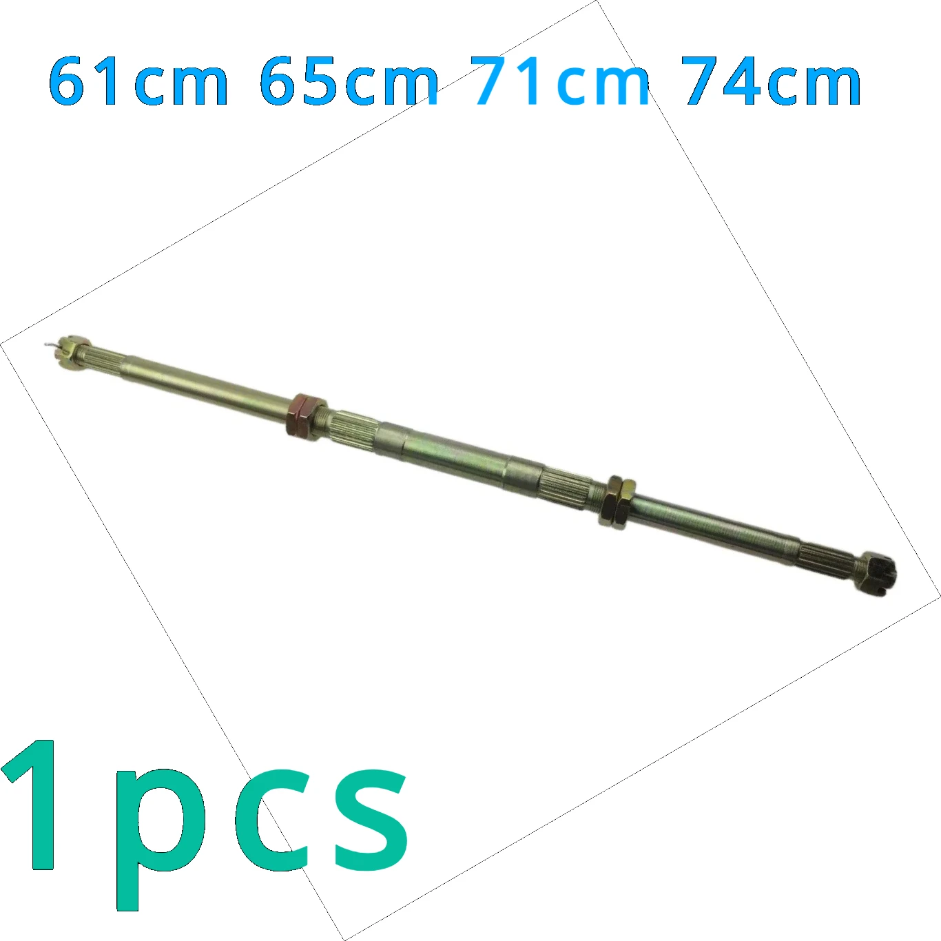 

1pcs for Four-wheeled ATV Conversion 61cm 65cm 71cm 74cm Bold Rear Axle 17T 23T 28 Tooth Rear Axle Used on Beach Bikes