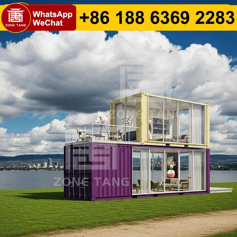 

Контейнер для дома Легко модифицированный Плоский пакет Домашний огнестойкий экономичный сборный домашний комплект для отеля Доступные модульные домики Готовые домики