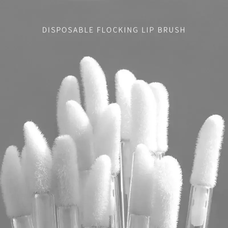 50個のクリスタルリップワンドアプリケーターブラシ、まつげエクステリムーバーと化粧機能付き