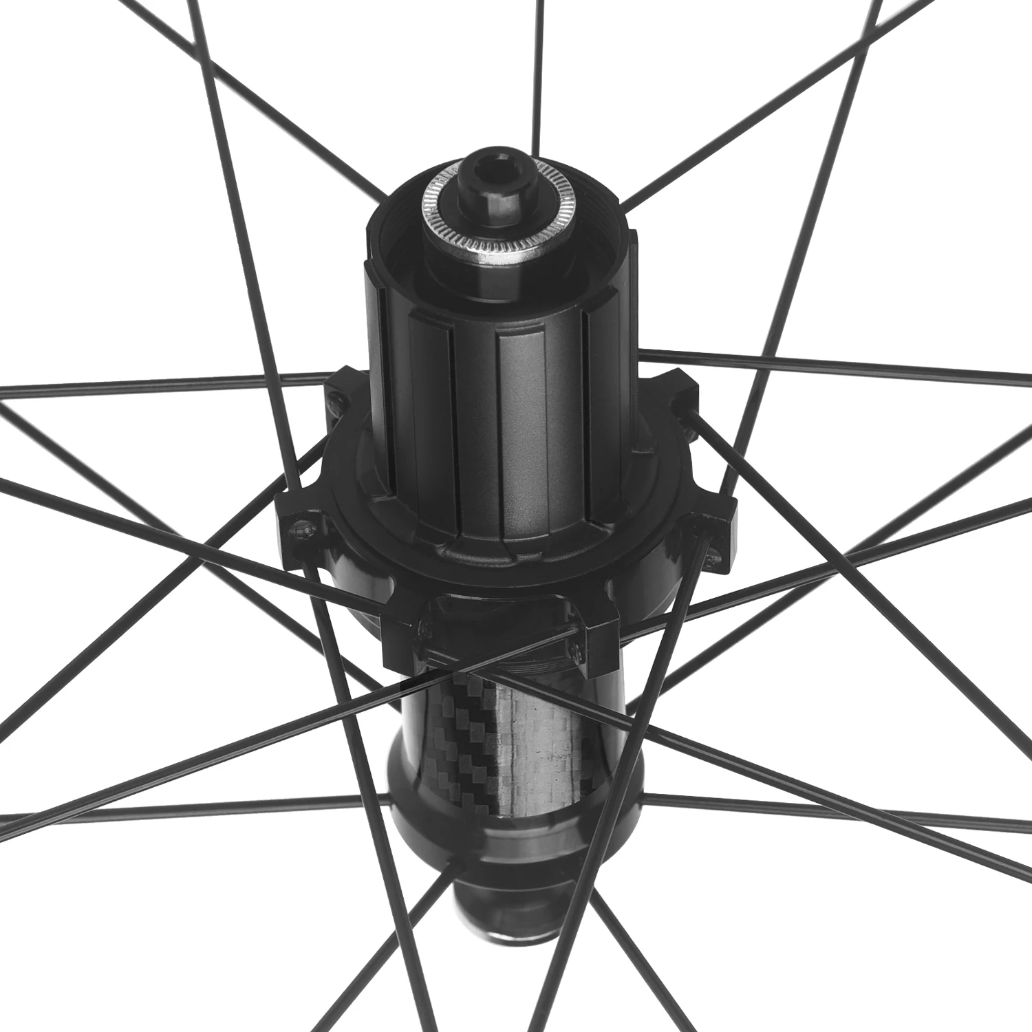 NO LOGO 700C Ultraleichter Tiefbett 30/40/50mm Rennrad-Laufradsatz V/C-Bremse Carbonfaser-Rohrlagernabe Rennrad-Laufradsatz – Detail 2