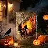 Halloween Bigfoot Garden Flag 12x18 Inch Double Sided, Farmhouse Yard Decor jjp
