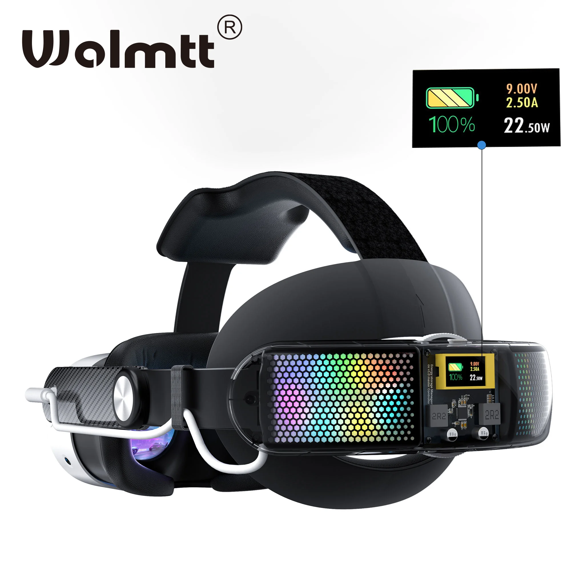 

Беспроводной аккумулятор WOLMTT 10000 мАч для Meta Quest 3/Quest 3S, быстрая зарядка 22,5 Вт увеличивает время автономной работы VR-гарнитуры на 6-8 часов, аксессуары для VR