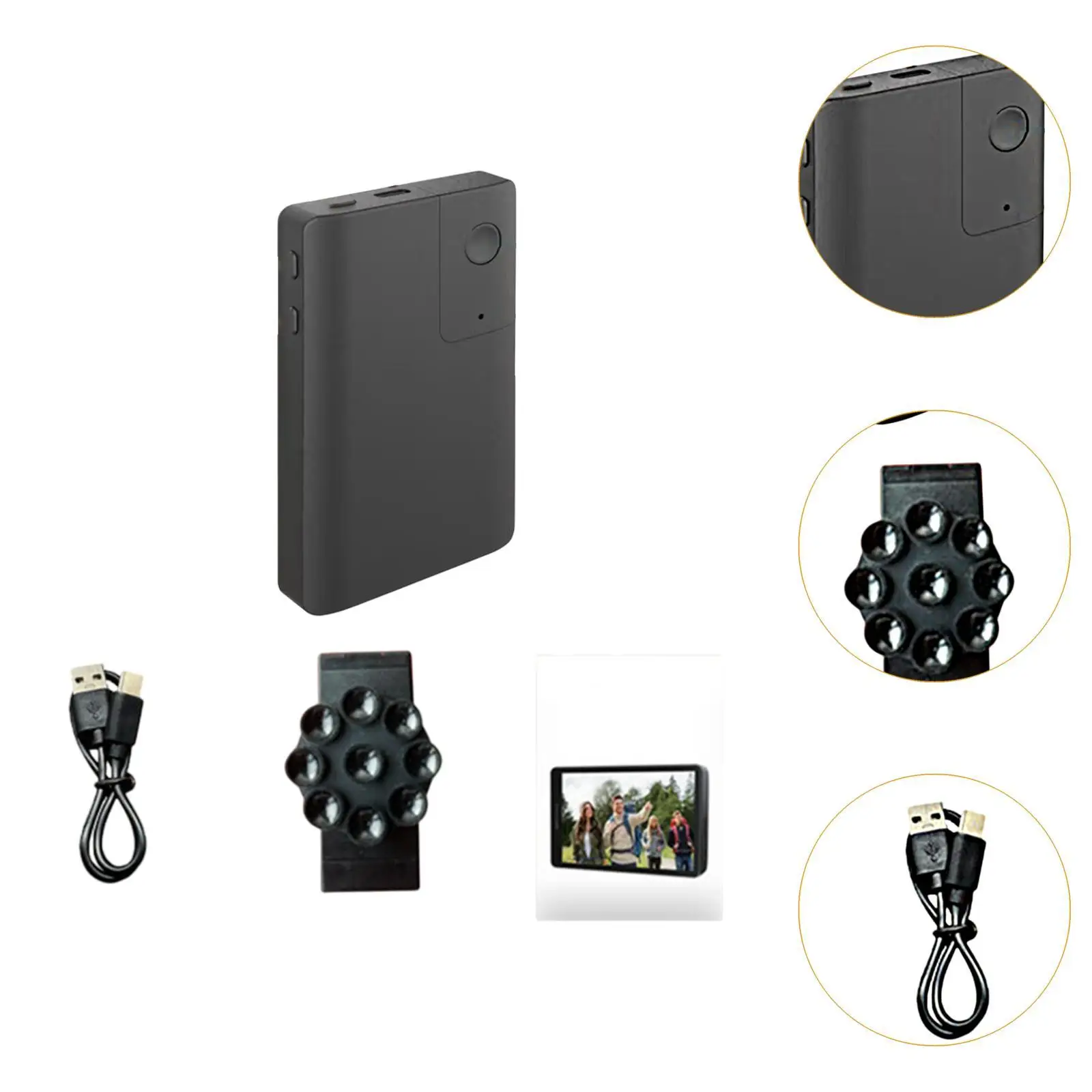 セルフィーモニター スクリーンアクセサリー セルフィーデバイス ライブストリーミング用 プロフェッショナル ポータブル リモコン付き 便利 ブラック