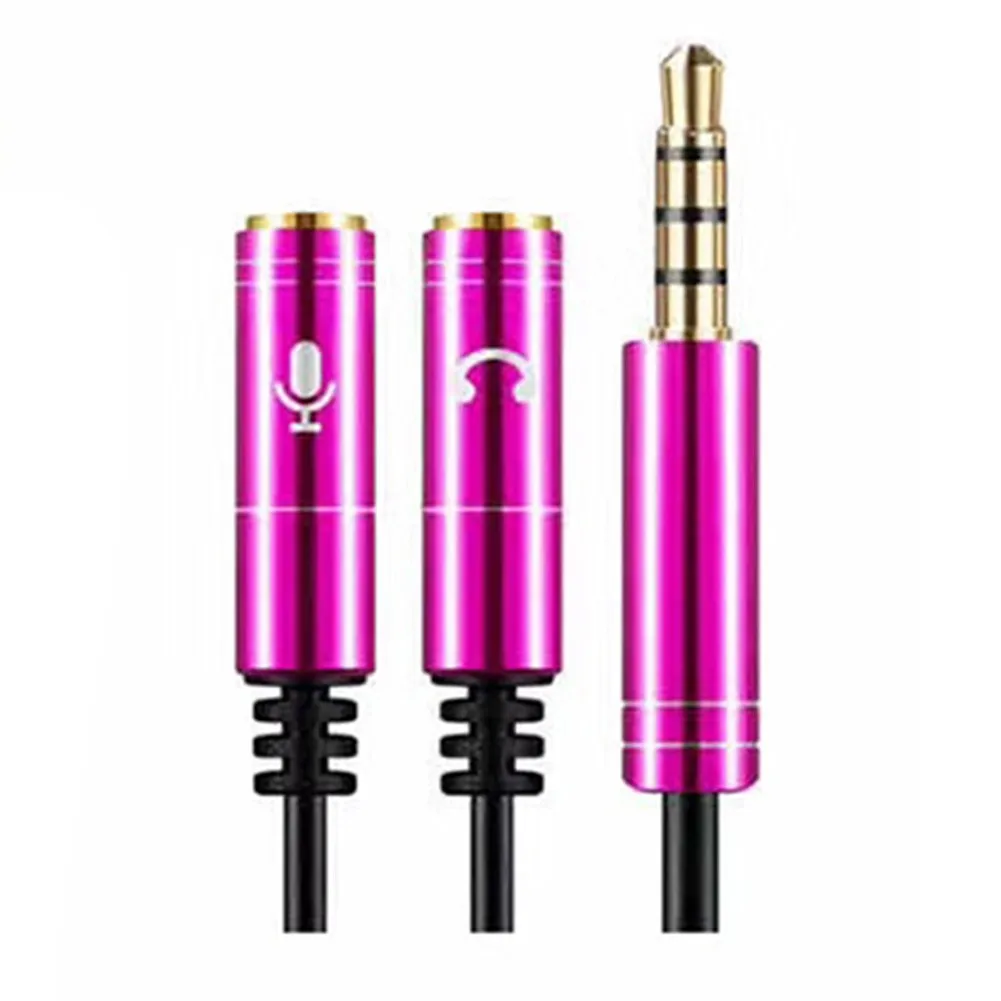 3.5mm TRRS to Dual 3.5mm Female Y Splitter Cable for Connecting Two Headphones or Speakers to Single Audio Output view 4