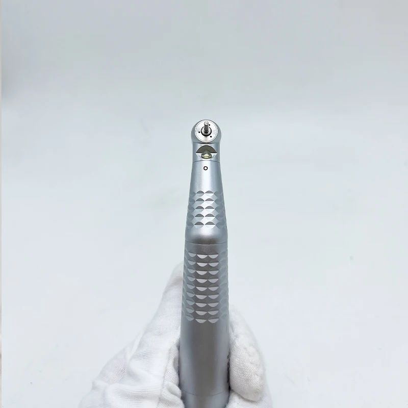 Dental LED High Speed Handpiece With Lights E-generator Standard Torque Head Push Button 3 Water Spray 2/4 Holes Design Logo OEM