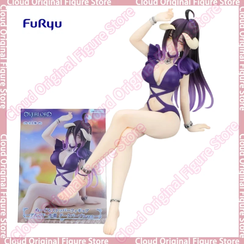 

In Stock 100%original FuRyu Overlord - Albedo Noodle Stopper Figure - Mizugi, Dark Purple Ver. Collection Series Model Toys