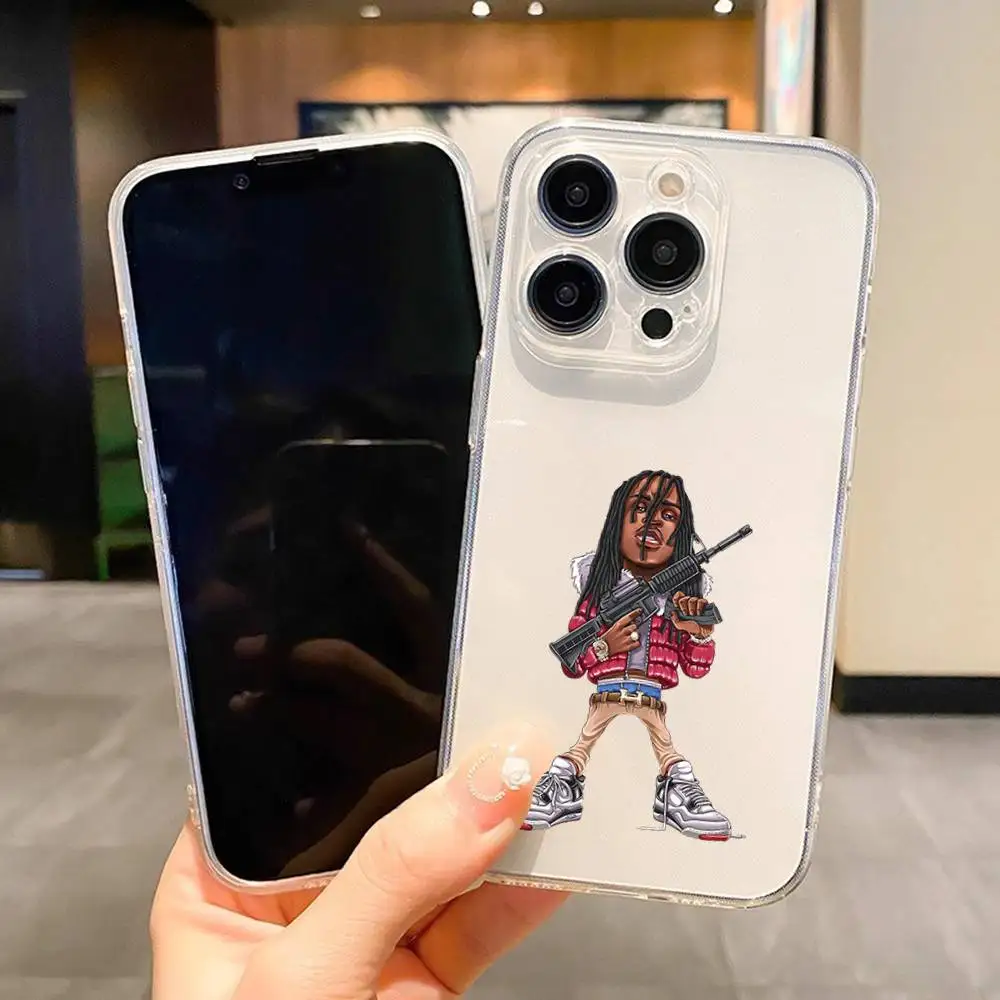 1pc C-chief Keef Phone Case Transparent For IPhone 17 16 15 14 13 12 11 PRO MAX PLUS Mini Soft Skin-friendly Cover