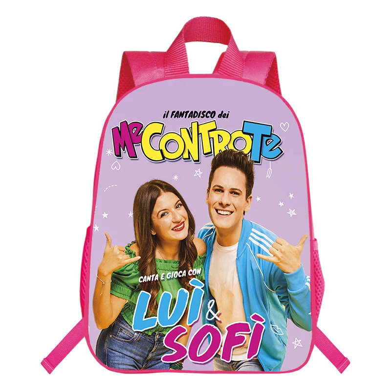 Fashion Me Contro Te 3D Print Backpacks for Teenage Girls 16 Inch Pink School Bags Cartoon Bookbag Students Outdoor Bag Pack