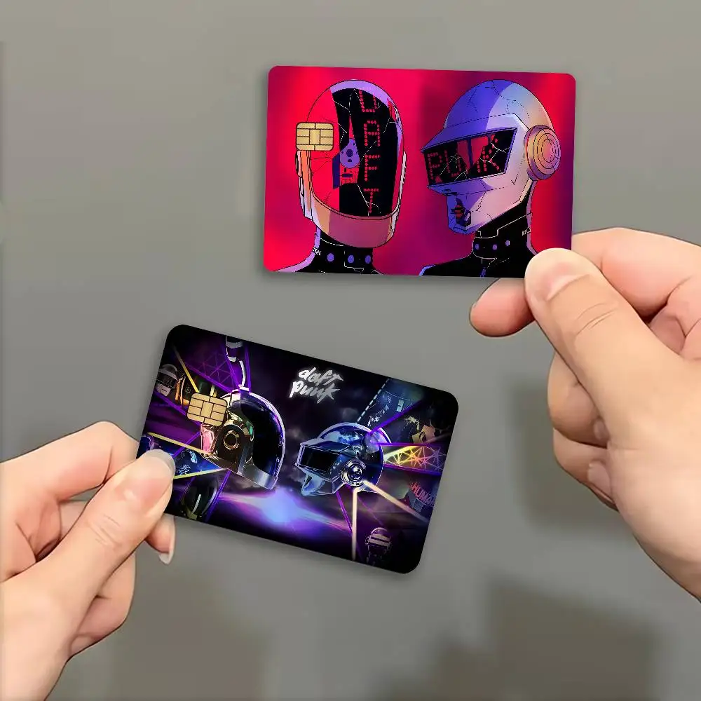 D-Daft P-PunkeS Band Modern Laser Shiny Bank Card Stickers Fashion Daily Decoration