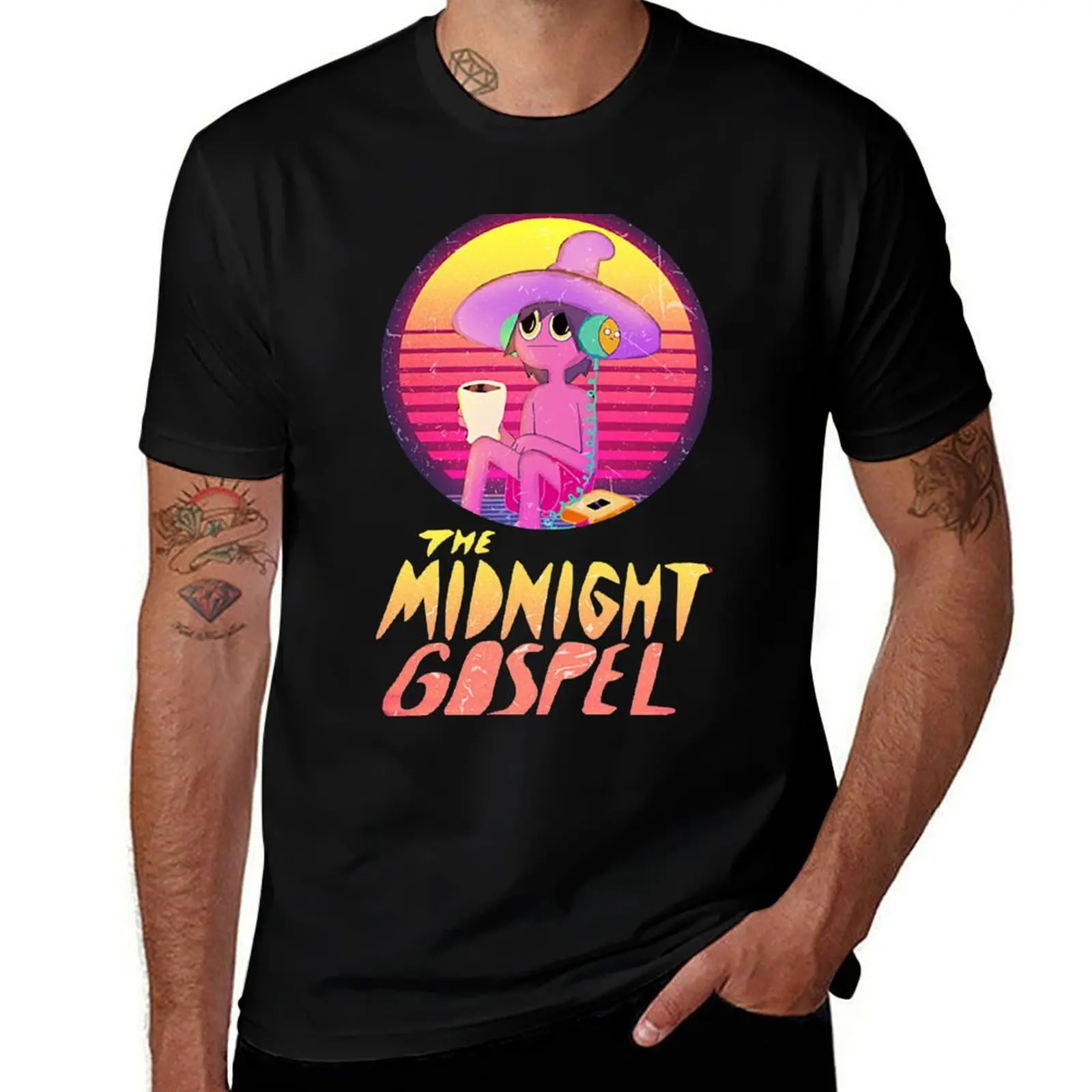 

Футболка Midnight Gospel в стиле ретро, незаменимая футболка, мужские хлопковые футболки