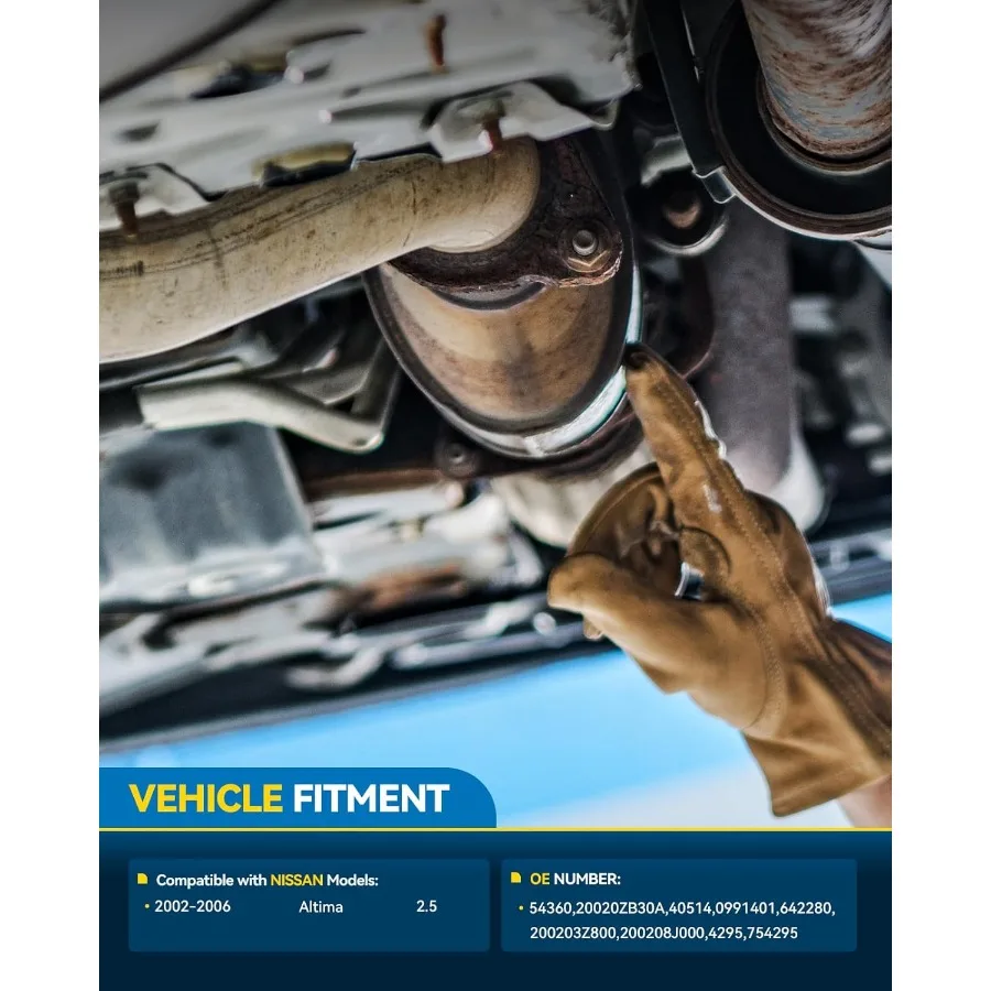 Kit conversor catalítico traseiro substituição DirectFit para 20022006 Altima 2.5L OE 54360 com conformidade EPA projetada para aprimorado