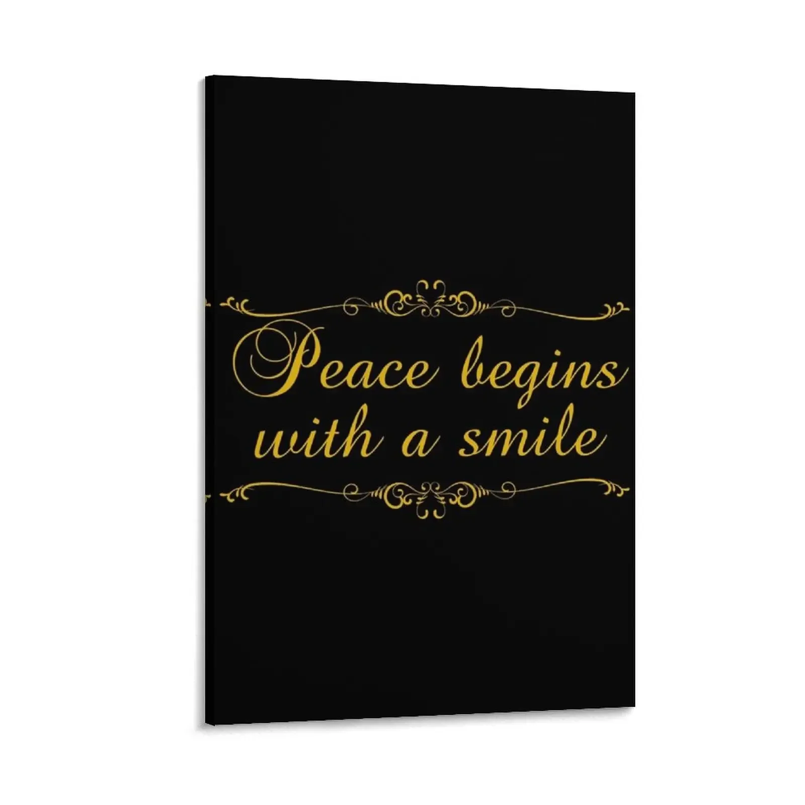 

Peace Begins With A Smile - Mother Teresa Quotes Canvas Painting interior paintings decorations for the room painting home decor