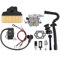 Kit candela candela accensione carburatore per Stihl 021 023 025 MS230 MS250 MS210 021 025 parti motosega 11231200605