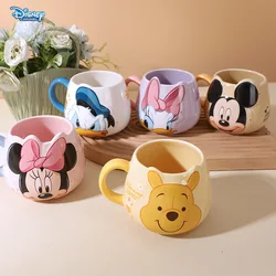 Disney Mickey Mouse potbelly mug microwave heatable cute Winnie the Pooh home creative cartoon ceramic milk office coffee mugs