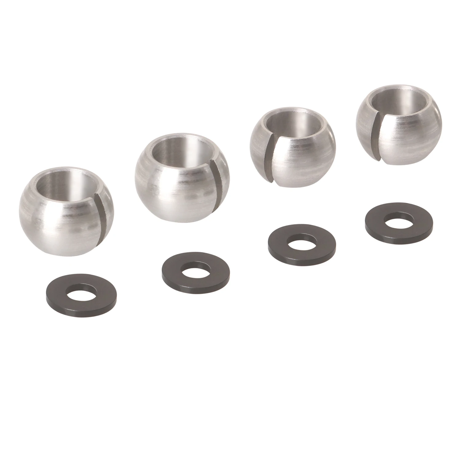 KYX Racing Bola de suspensión de baja fricción de acero inoxidable 4 Uds piezas mejoradas accesorios para 1/10 Tamiya MB01