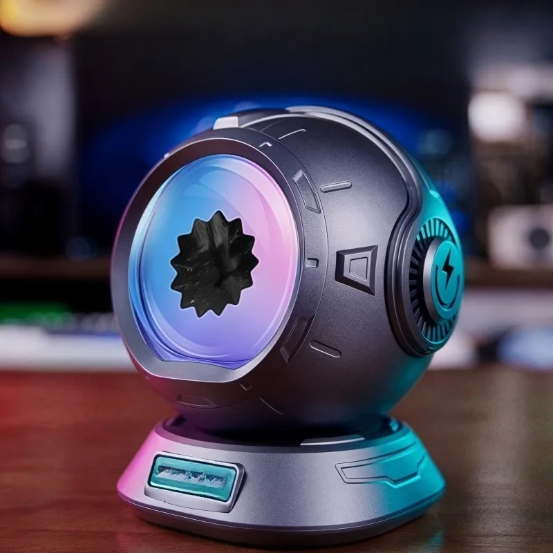 Rhythm Reactive Ferrofluid Bluetooth Speaker Pickup Ambient Lamp Desktop Ornament Bedside Audio Music Visualizer Magnetic Fluid
