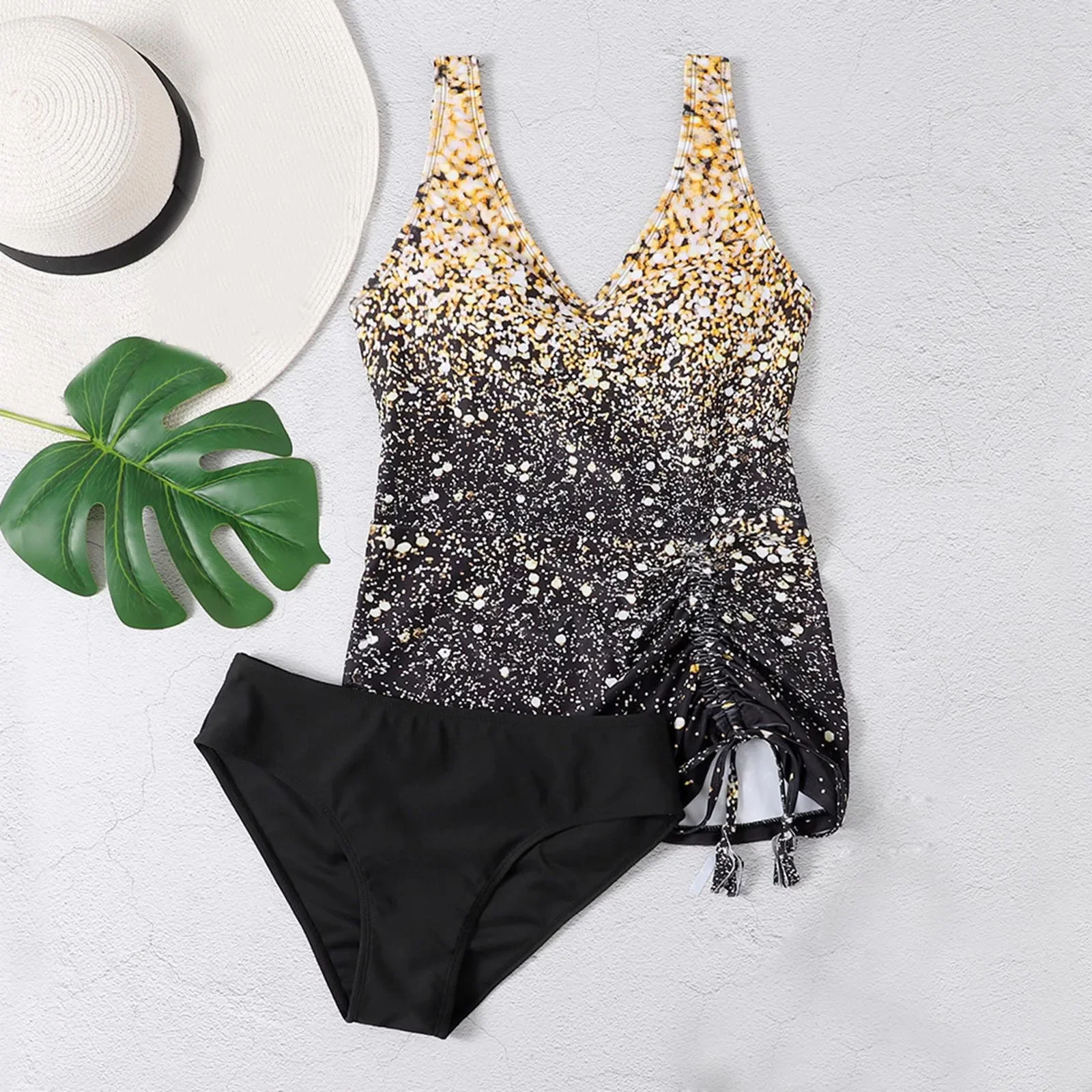 

Bathing Suit Swimsuit For Women Tankini Tummy Control Bathing Suits Two Piece Tankini Tops Swimwear Plus Size Swimsuit For Women