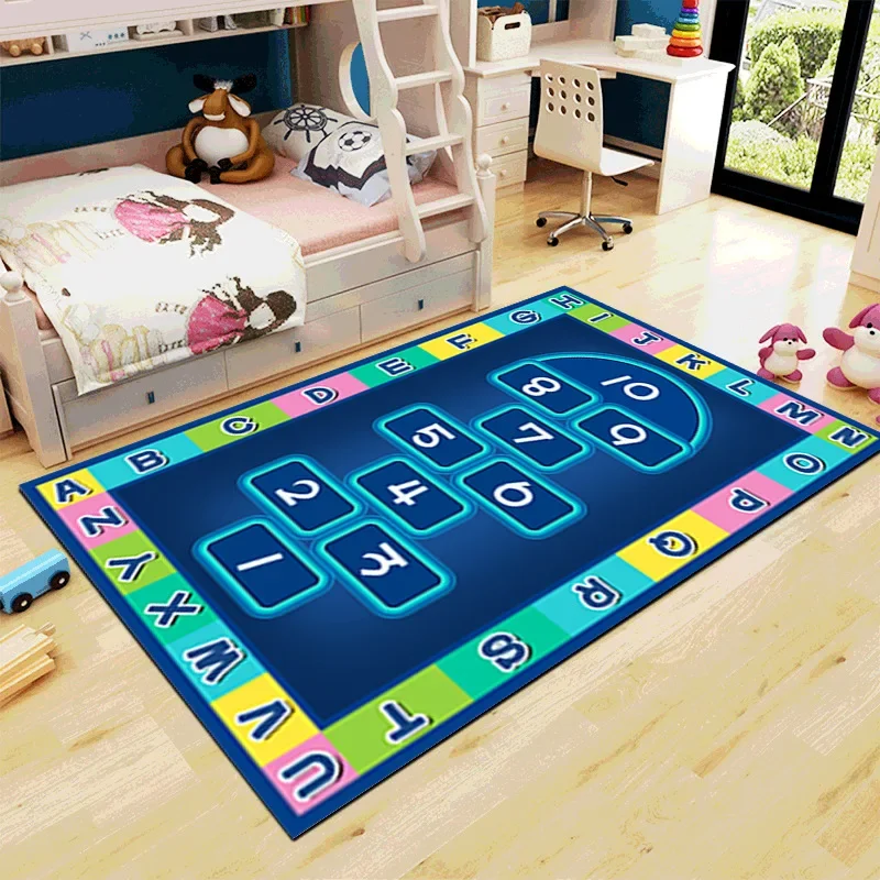 Children education gamer area rugs kids room floor mat kitchen parlour carpets for home living room decoration bath non-slip mat