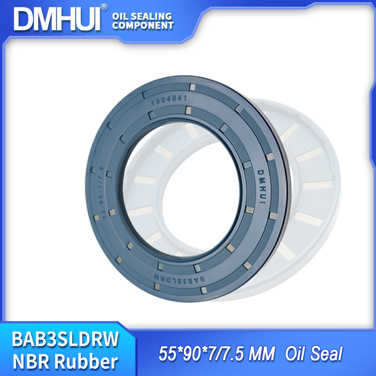 

Hydraulic Pump Part Oil Seals 55x90x7/7.5mm NBR Rubber - DMHUI Radial Shaft BAB3SLDRW Type Pressure Seal Rings 55*90*7/7.5