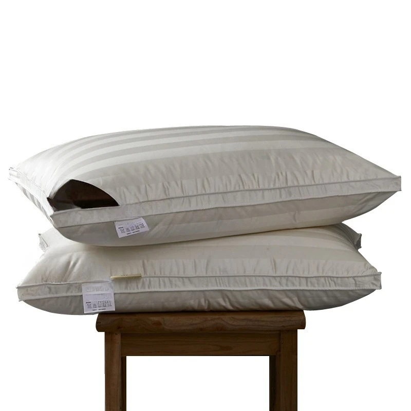 White goose down core bread pillow genuine memory neck protection single double pillow