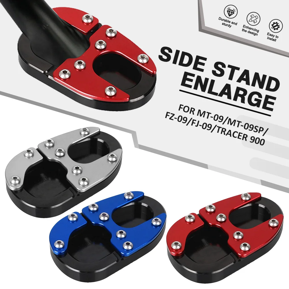 

FOR YAMAHA MT-09/MT-09SP/FZ-09/FJ-09/TRACER 900 Motorcycle Foot Side Stand Extension Pad Support Plate Enlarged Base