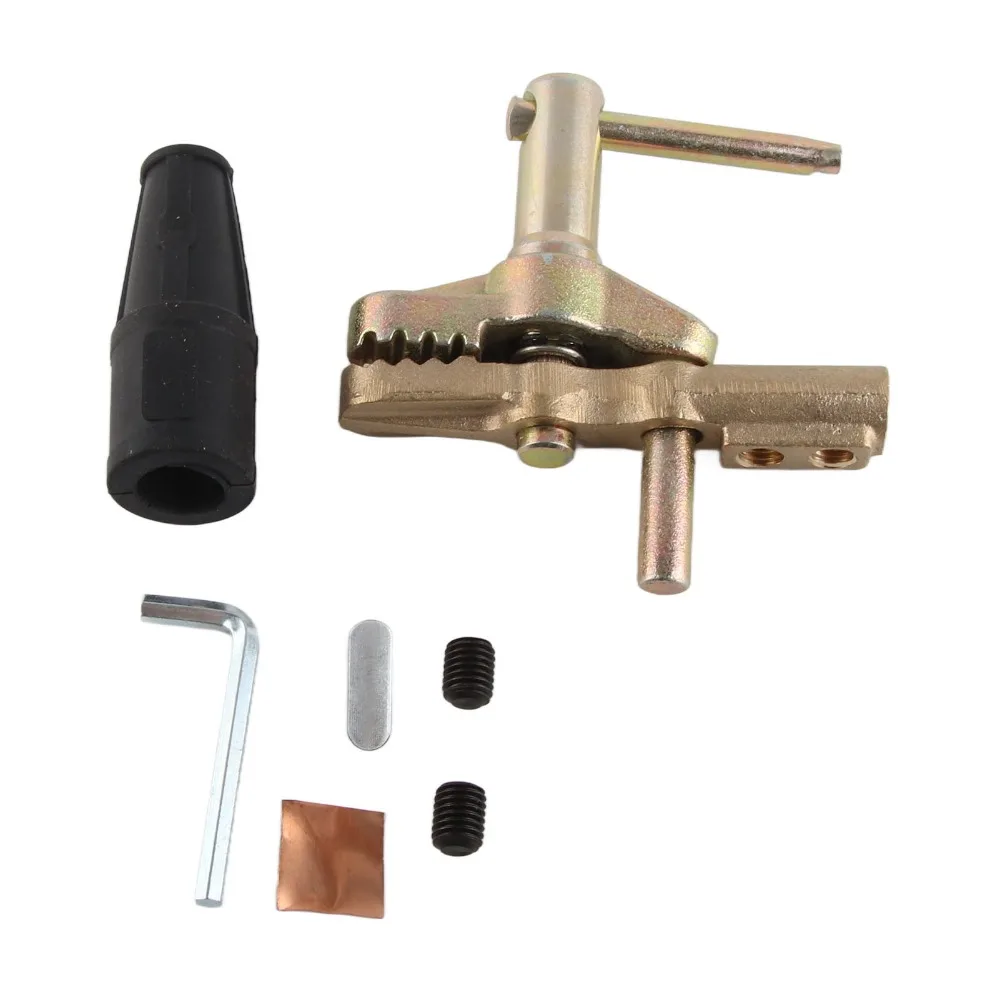 Clamps 800A Welding Ground Clamp Brass Rubber Sleeve Grounding Brass Welding Clamp Welding Earth Clamp Welder Tools