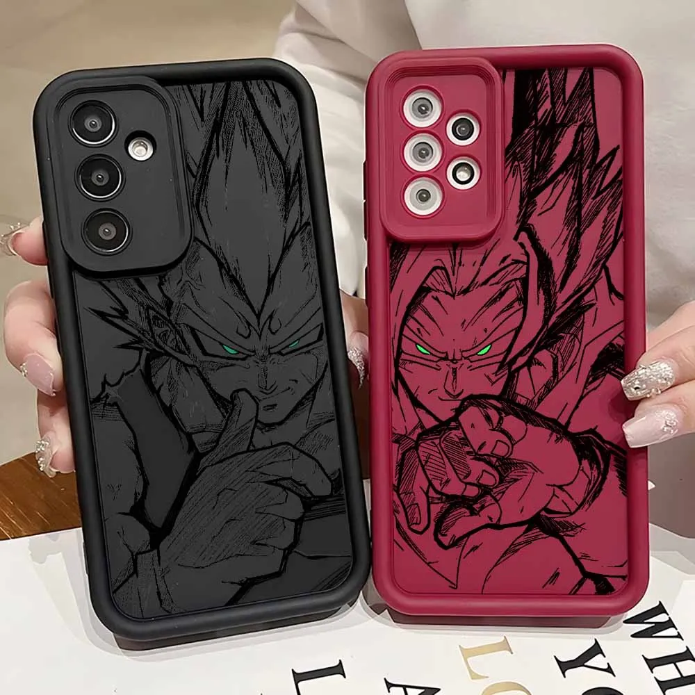 Anime Vegeta Goku For Samsung A73 A56 A55 A54 A53 A51 A36 A35 A34 A31 A26 A23 A17 A16 A14 A07 A06 A05 Phone Case