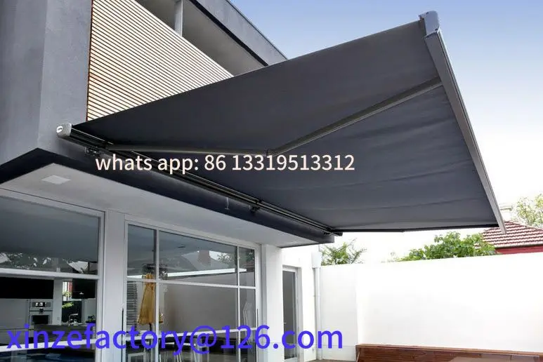 

Customizable Wholesale Awning Outdoor Manual / Electric Retractable Sunshade for Coffee Shop Store