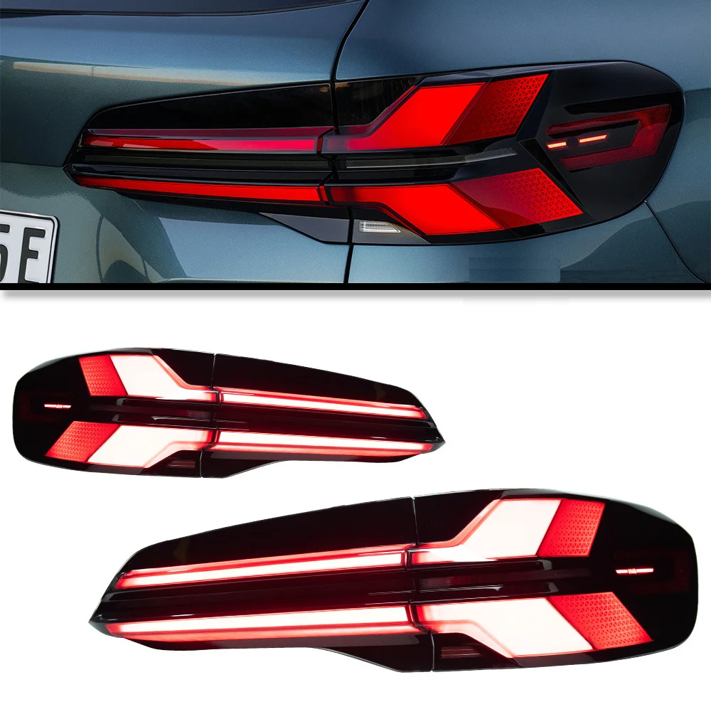 المصابيح الخلفية لسيارات BMW G05 X5 المصابيح الخلفية 2019 2020 2021 2022 2023 G05 G18 لمبة خلفية LED DRL LCI إشارة الانعطاف الديناميكي اكسسوارات السيارات