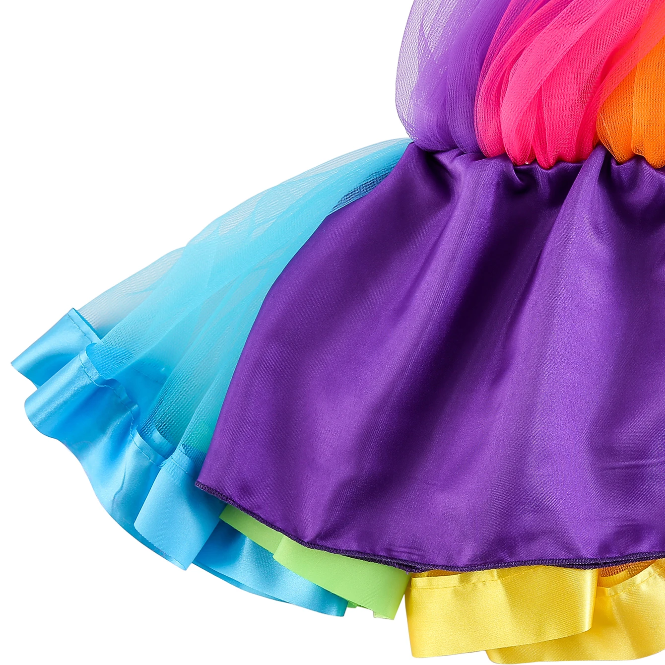 Mini skirt Party With Hairpin 2024 Tutu Skirt Baby Girl Skirts Princess Rainbow Tulle Skirts Girls Clothes Children Clothing