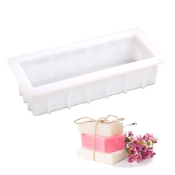 Nicole Silicone Soap Mold Flexible Easy Removal Loaf Bar Mould Handmade Soap Making Tools