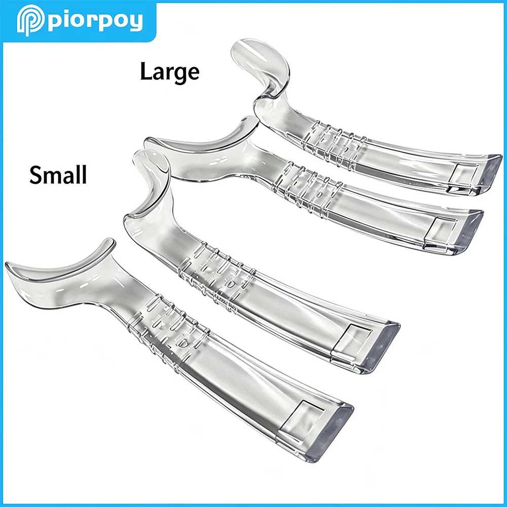 PIORPOY 2Pcs/bag Dental Intraoral Cheek Retractor Half-Lip Retractor Left+Right Supporting Device Mouth Opener Cheek Retractor