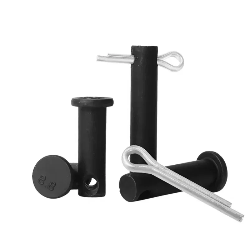 8.8 Klasse Schwarzer Hochfester Gabelkopfbolzen mit Splint-Set M16-M25 Flachkopf-Positionierungsstift – Detail 4